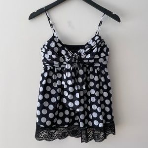 ROBERT RODRIGUEZ POLKA DOT BABY DOLL TOP
